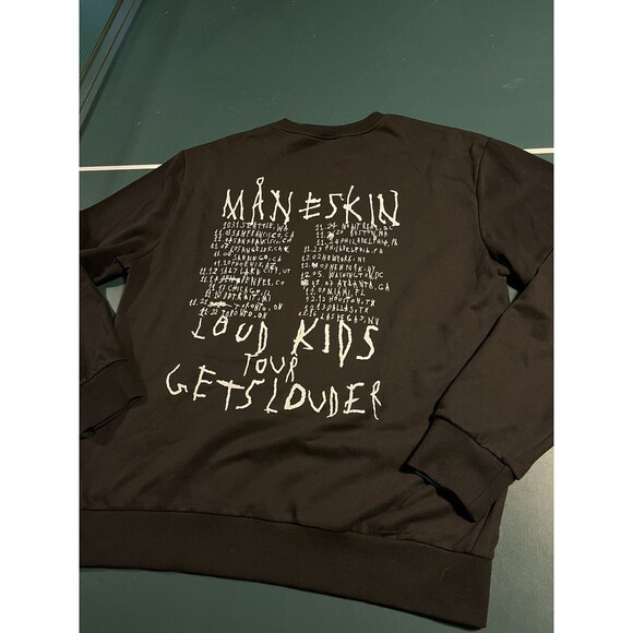 Maneskin Loud Kids Tour Gets Louder Pullover Sweatshirt LARGE Band Music Italy - Picture 5 of 6